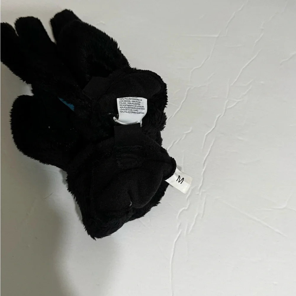 The North Face Gloves I Fleece Lines I Black & Teal I Size M